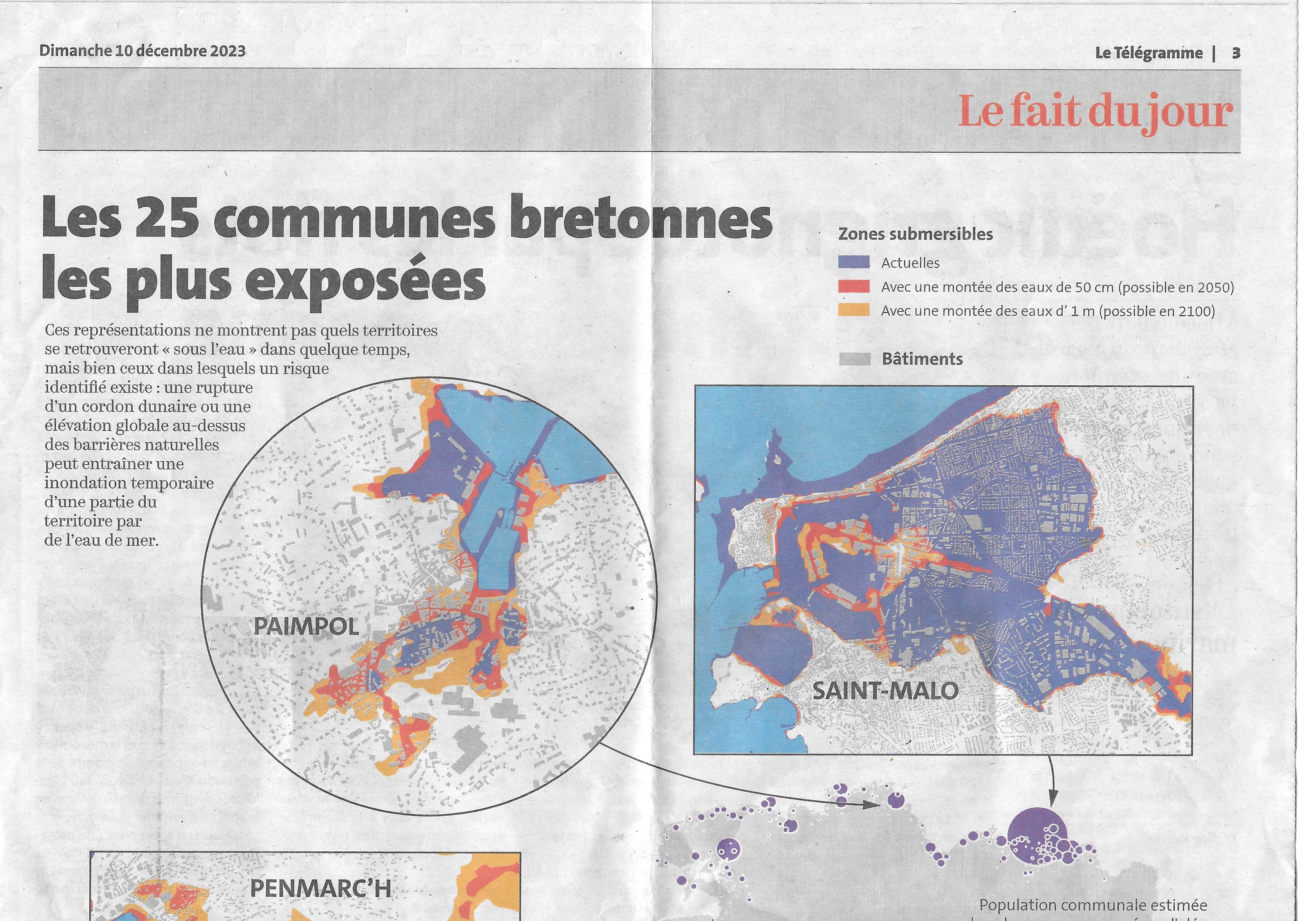 Les 25 communes bretonnes les plus exposées